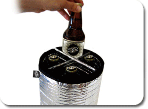 Large Escape Pod Cooler fits 6 cans or 4 bottles